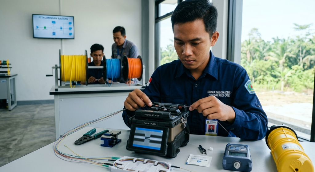 Simulasi Pelatihan Fiber Optik Kalteng Terlengkap